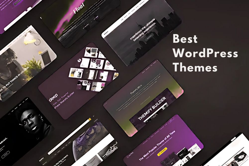 Multiple WordPress themes featured images are showing side by side